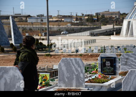 Heldenhaften Widerstand der Kurden gegen ISIS Stockfoto