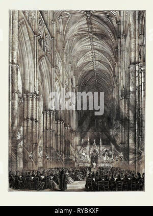 Die Passion-Music Service am Westminster Abbey, London Stockfoto