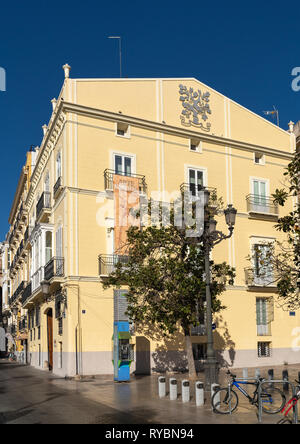 VALENCIA, Spanien - 25. Februar: historische Gebäude auf dem Platz der Jungfrau Valencia Spanien am 25. Februar 2019 Stockfoto