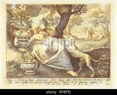 Geruch, Nicolaes de Bruyn, 1581-1656 Stockfoto