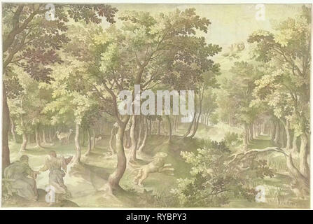 Fünfte Vision von Ezra, Pierre Gallays Nicolaes de Bruyn, 1608 Stockfoto