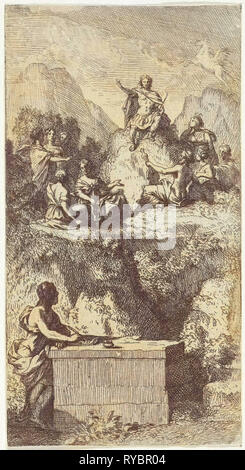 Apollo am Parnass, 1669 Stockfoto