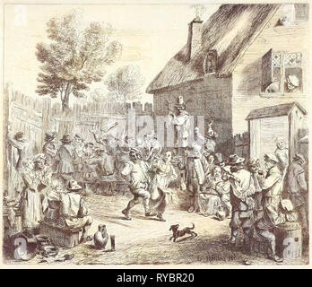 Landwirt Messe, William junge Ottley, Abraham Teniers, 1828 Stockfoto