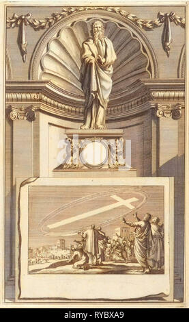 H. Cyrill von Jerusalem, Kirchenlehrer, Jan Luyken, Zacharias Chatelain (II), Jan Goeree, 1698 Stockfoto