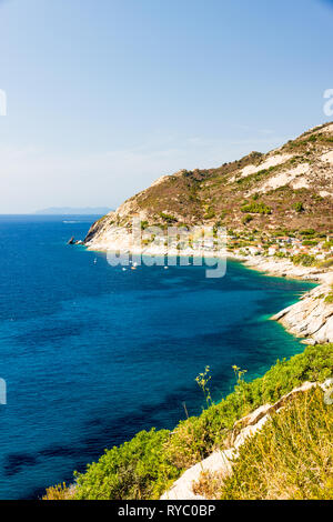 Cristal Meerwasser in der Nähe von Chiessi insel Elba Stockfoto