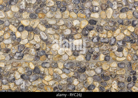 Feuerstein verwendet als Baumaterial an der Südwand von Southwark Cathedral London Southwark Stockfoto