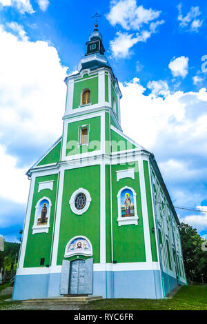 Mukachevo Sankt Nikolaus Kloster Kathedrale Kirche Seite Low Angle View Stockfoto