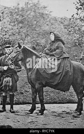 Die Königin, Balmoral, 1863; George Washington Wilson (Schottische, 1823 - 1893); Schottland; 1863; Eiklar silber Drucken Stockfoto