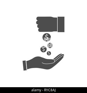 Schmiergeld, Bestechung, Korruption symbol Vektor-illustration flach Stock Vektor