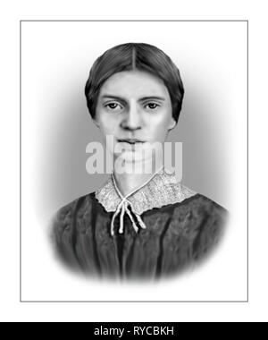 Emily Dickinson 1830-1886 amerikanische Dichter Stockfoto