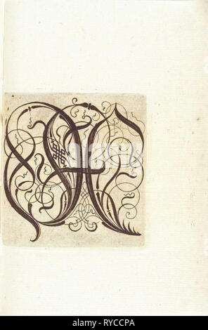 Buchstabe X, anonym, c. 1600 - c. 1699 Stockfoto