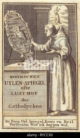 Zweite Titelseite für The Roman Eulenspiegel, Anonymous, Samuel van Hoogstraten, Philip Verbeek, 1671-1716 Stockfoto