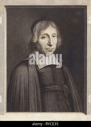 Porträt des Priesters Louis-Isaac Lemaistre de Sacy, Pieter van Schuppen, Robert Nanteuil, 1684-1696 Stockfoto