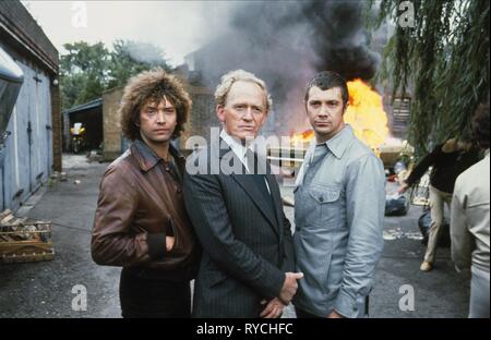 MARTIN SHAW, GORDON JACKSON, Lewis Collins, der Fachkreise, 1977 Stockfoto