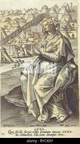 Hanna. Jan Collaert (II), Philips Galle, Cornelis Kiliaan, 1588-1595 Stockfoto