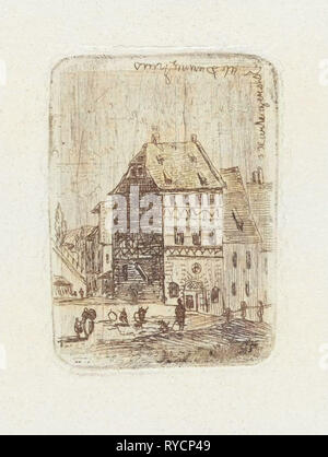 Albrecht Dürer Haus in Nürnberg, Joseph Hartogensis, c. 1837 – 1865 Stockfoto