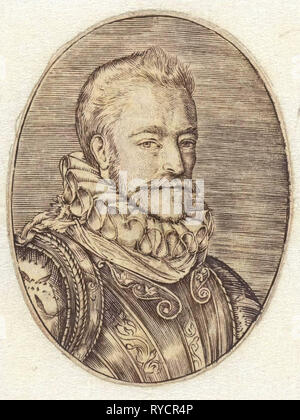 Portrait von Kaufmann Jacques de la Faille, die im Jahre 1584 von Antwerpen geflohen, Haarlem, Niederlande, drucken Hersteller: Anonyme, Dating 1580 - 1667 Stockfoto