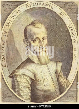 Porträt Francisco Hurtado de Mendoza, Jacob Matham, 1600 Stockfoto