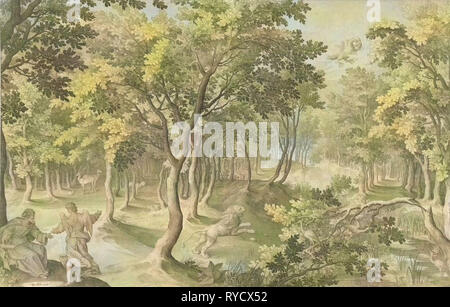 Fünfte Vision von Ezra, Nicolaes de Bruyn, Hugo Allard, 1608 Stockfoto