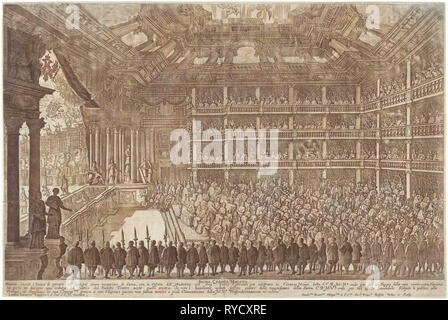 Opernaufführung für Kaiser Leopold i., 1668, Fratelli Alinari, c. 1893 - c. 1903 Stockfoto