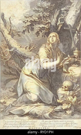 H Büßerin Maria Magdalena, Willem Isaacsz. Van Swanenburg, Cornelis Gijsbertsz. Plemp, Jacques Razet, 1609 Stockfoto