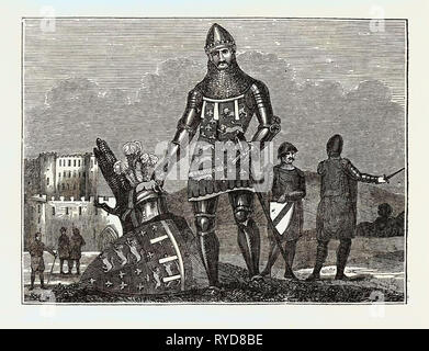 Militär Kostüm von Edward der schwarze Prinz, Edward von Woodstock, 1376 Stockfoto