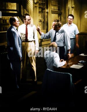 Z. B. MARSHALL, Henry Fonda, LEE J. COBB, JOHN FIEDLER, ED BINNS, 12 Angry Men, 1957 Stockfoto