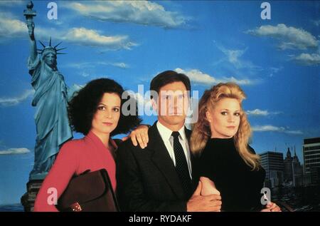 SIGOURNEY WEAVER, Harrison Ford, Melanie Griffith, WORKING GIRL, 1988 Stockfoto