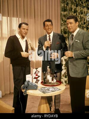 FRANK Sinatra, Dean Martin, Peter Lawford, OCEAN'S 11, 1960 Stockfoto