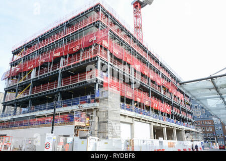 Farringdon Osten Crossrail Entwicklung in Smithfield, London, UK Stockfoto