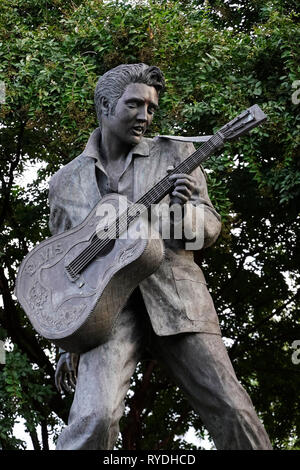 Statue von Elvis Presley in Memphis Tennessee Stockfoto