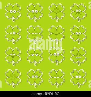 Happy symbol Emotionen Symbole Vector Illustration Stock Vektor