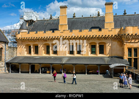 Der große Saal über das Innere schließen, Stirling Castle, Stirlingshire, Schottland, UK Stockfoto