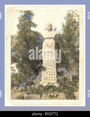 Die Wild Bill Denkmal. James B. Hickoc [d. h. Hickok], Alias Wild Bill, geboren am 27. Mai 1837 bei Homer, Illinois getötet durch Jack Mccall an Totholz, S.D., Aug 2, 1876, wo sein Körper liegt nun Stockfoto