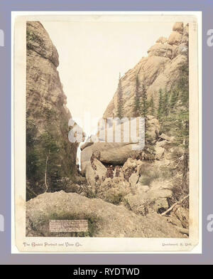 Unser Picknick Party am Sonntag Gulch. Zwischen den Mauern der großartigste Berge Der dakotas fotografiert, in der Nähe von Custer Stadt an der B.&M. Ry Stockfoto