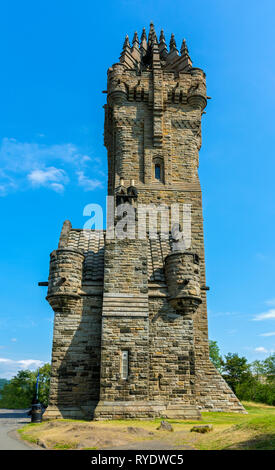 Die nationalen Wallace Monument, Stirling, Stirlingshire, Schottland, UK Stockfoto