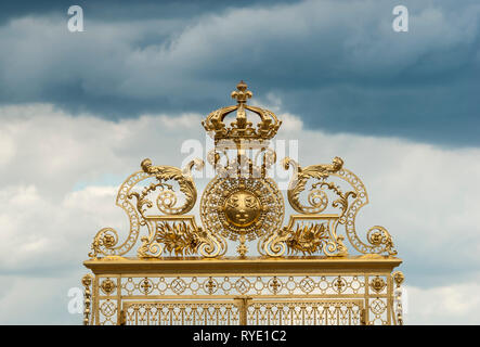 Schloss Versailles gate Stockfoto