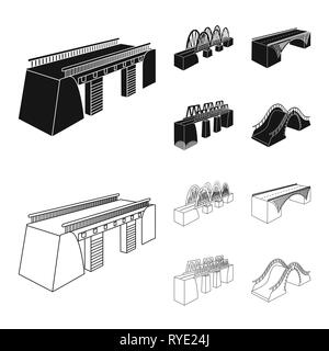 Brücke, Radfahren, Bahn, montiert, modern, Fußgängerzone, Zug, Meer, Umzug, Küste, Eisenbahn, Beton, Prop, Fluss, Handläufe, Spalte, Metall, Alte, Ziegel, Straße, Arch, Gebäude, Schiene, Verbindung, entwerfen, konstruieren, side, Brückenbau, Architektur, Sehenswürdigkeiten, Struktur, Kreuzung, Sicht, Set, Vector, Icon, Illustration, isoliert, Sammlung, Element, Grafik, Vektor, Vektoren, Stock Vektor