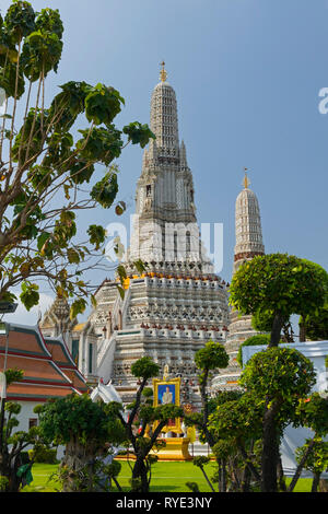 Wat Arun Tempel der Morgenröte Bangkok Thailand Stockfoto