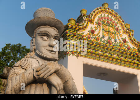 Wat Pho Farang Wache Bangkok Thailand Stockfoto