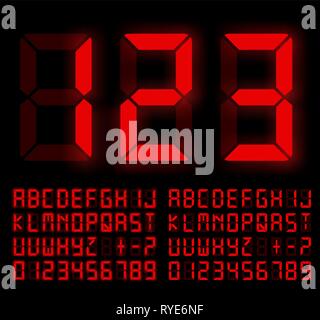 Digitale Schrift Stock Vektor