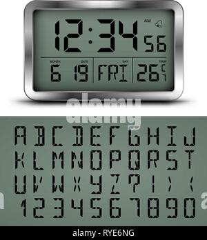 Digitale Uhr Stock Vektor