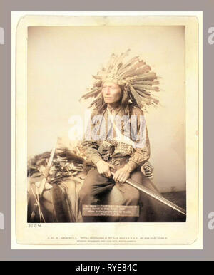 Kleine, Anstifter des indischen Aufstands in Pine Ridge, 1890 Stockfoto