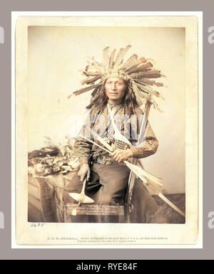 Wenig, der Anstifter des indischen Aufstands in Pine Ridge, 1890 Stockfoto