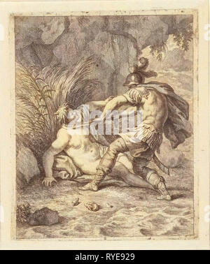 erfasst Peleus Thetis, J. Alexander Janssens, Victor Honoré Janssens, c. 1700 Stockfoto