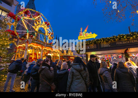 Weihnachtsmarkt Köln, Köln, Deutschland, Europa Stockfoto
