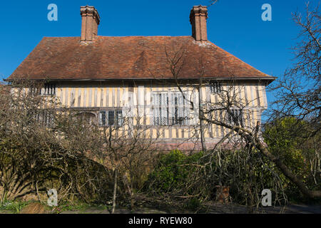 Das Haus in der Great Dixter in Ewhurst, East Sussex, England, UK. Stockfoto