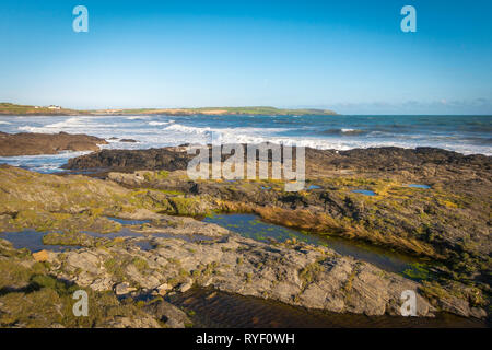 Walking am Strand in der Nähe von Garrettstown Stockfoto