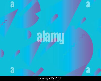 Geometrische Formen nahtlose Muster. Zine Kultur Zusammenfassung Hintergrund. Vector Illustration Stock Vektor