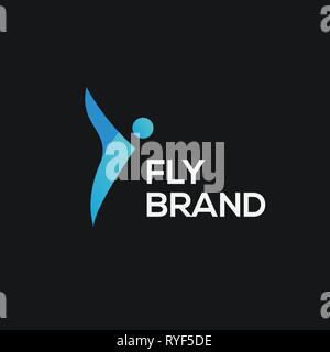 Fly vector Logo Stock Vektor